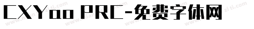 CXYao PRC字体转换